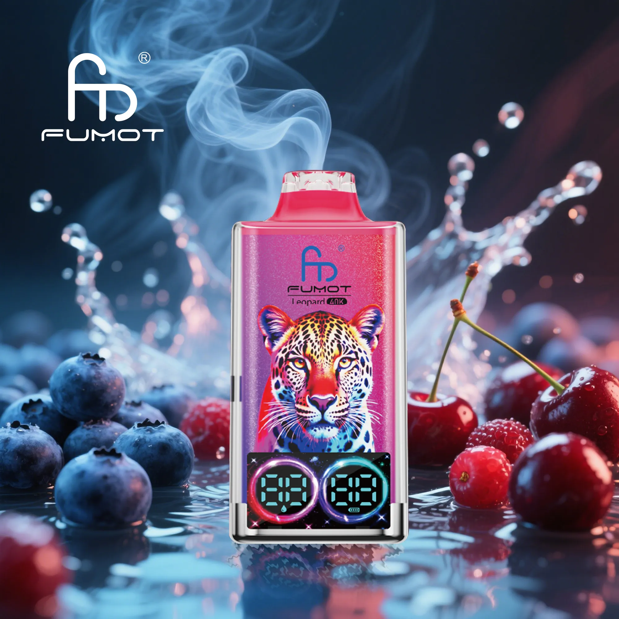 Fumot Leopard 40K Blueberry cherry cranberry