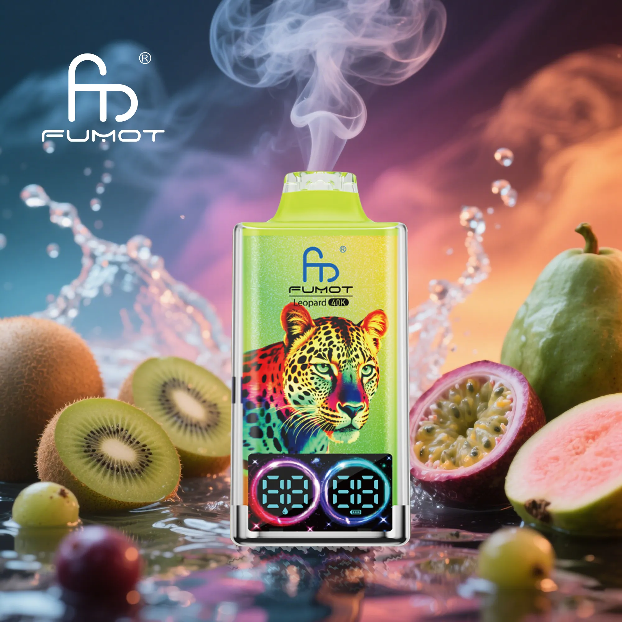 Fumot Leopard 40K Kiwi passion fruit guava