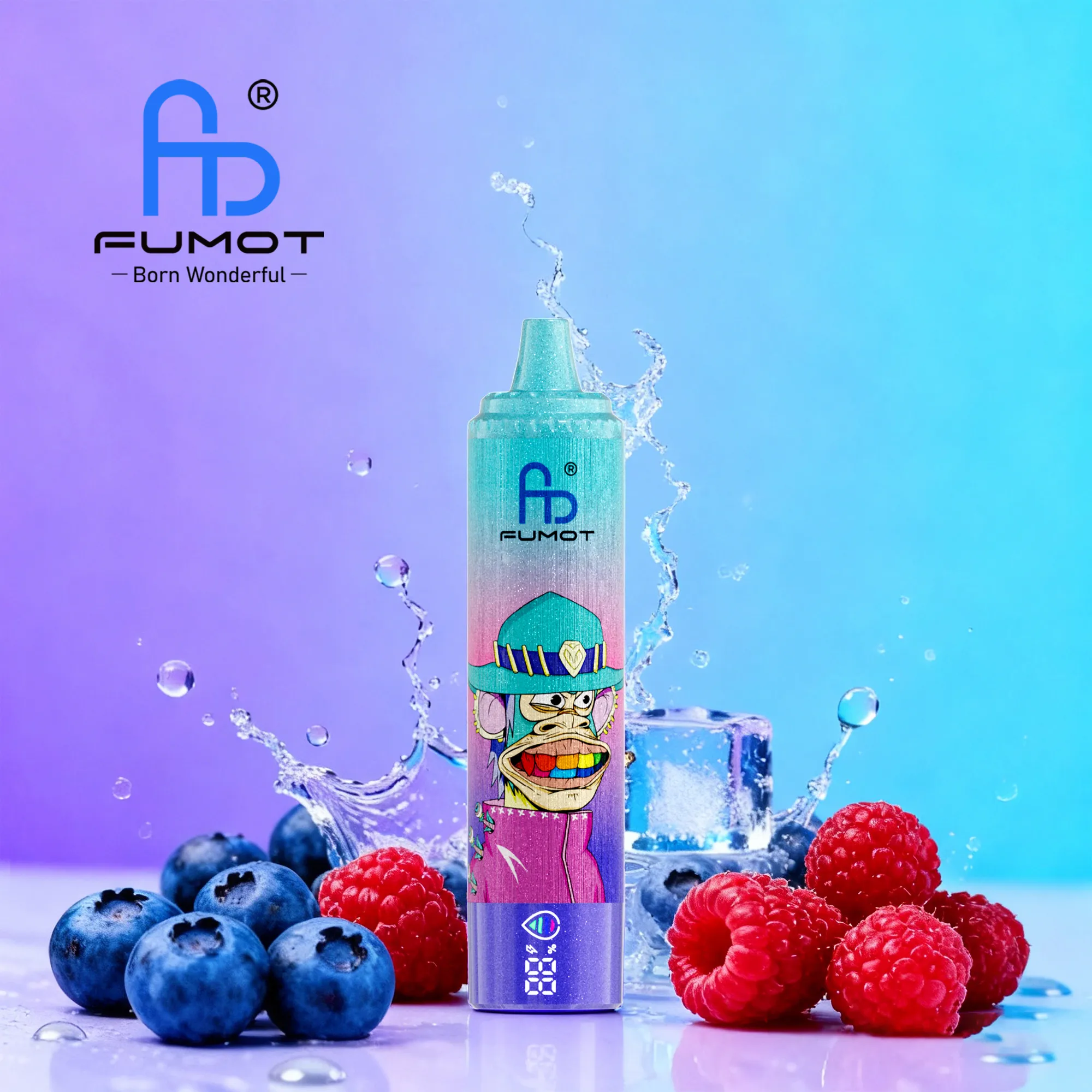 Fumot RandM Tornado 15000 Blueberry Raspberry 20mg