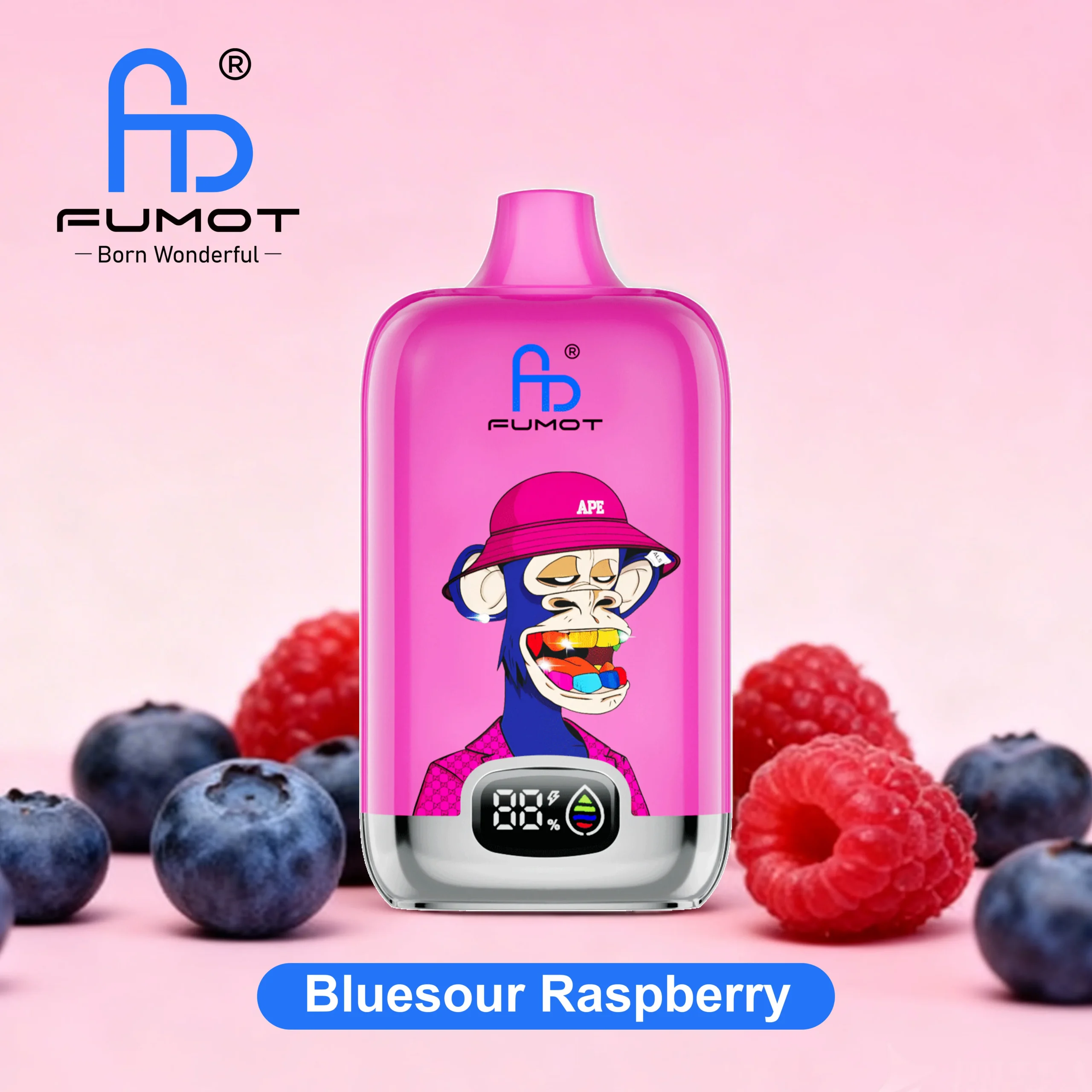 Fumot Digital Box 12000 Bluesour Raspberry 0mg