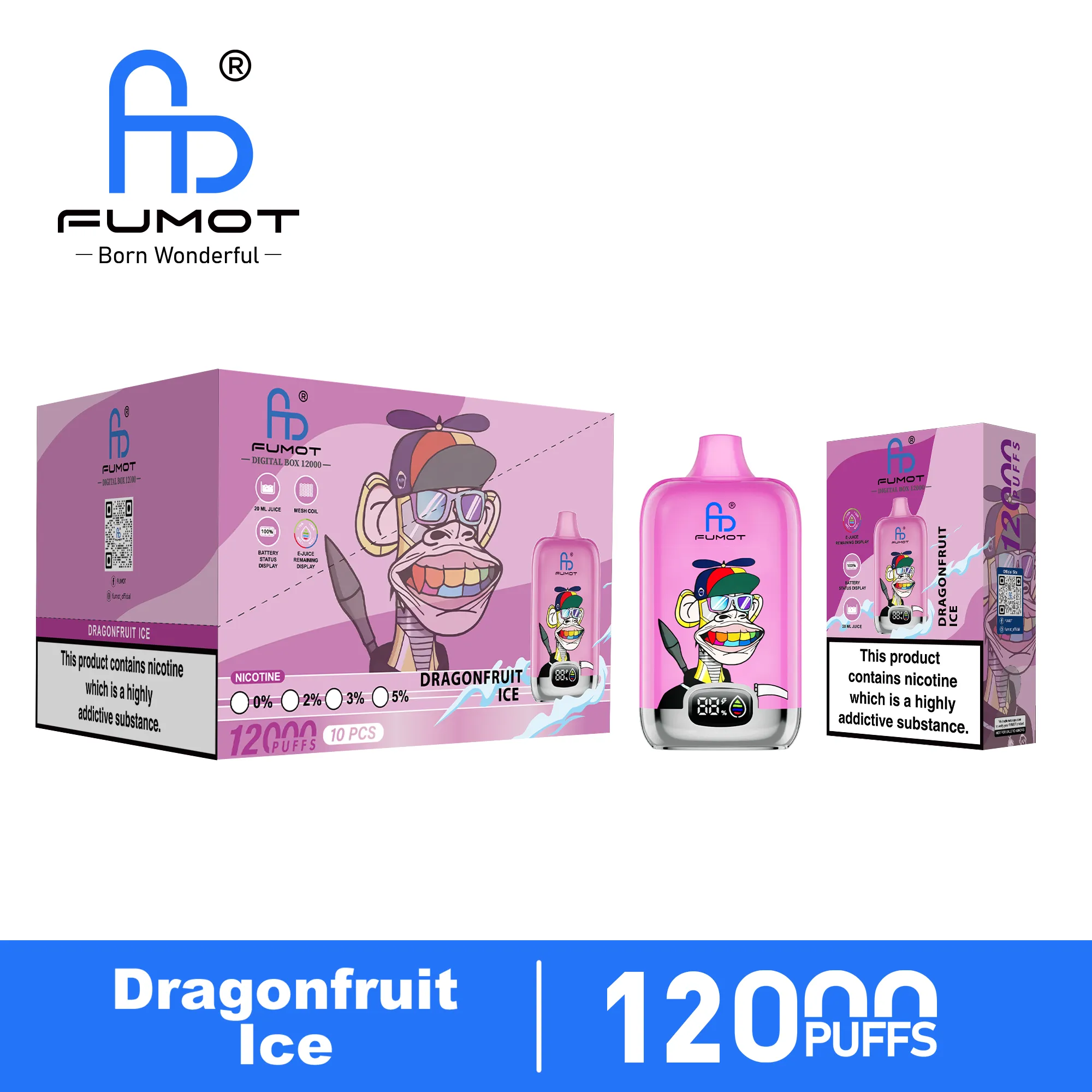 fumot digital box 12000 nachfüllen anleitung Digital Box 12000 Disposable Vape main image 0