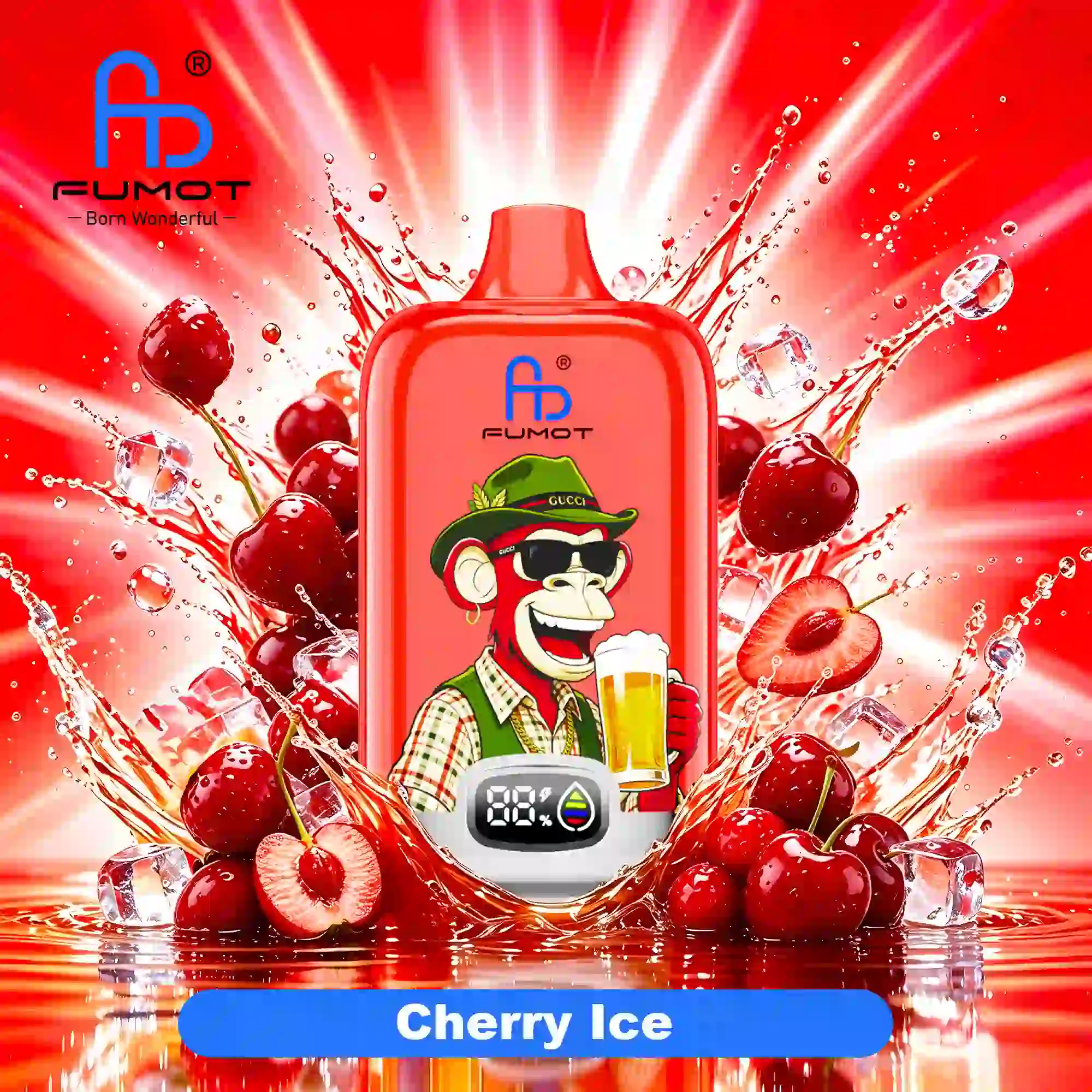 Fumot Digital Box 12000 Cherry Ice 20mg