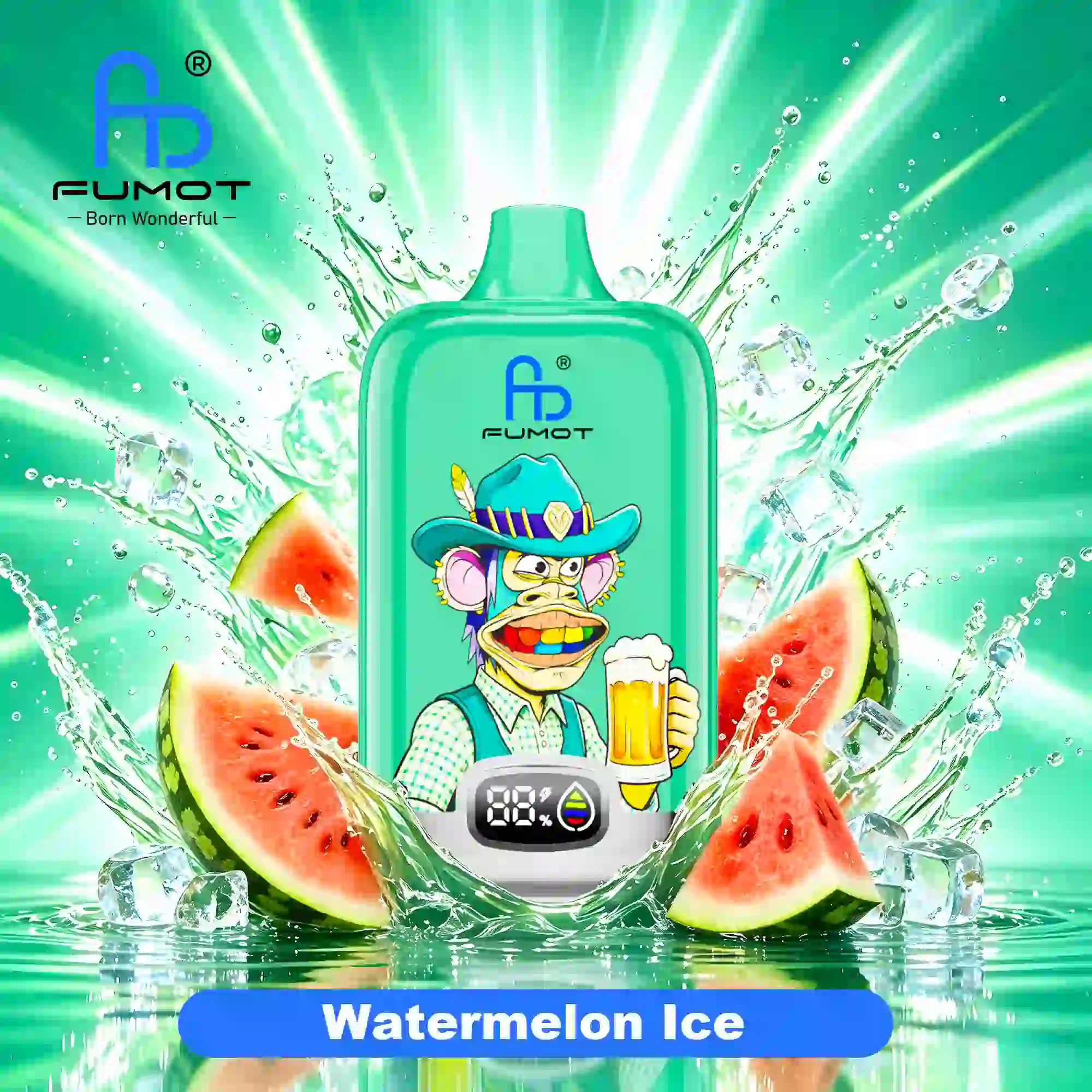 Fumot Digital Box 12000 Watermelon Ice 20mg