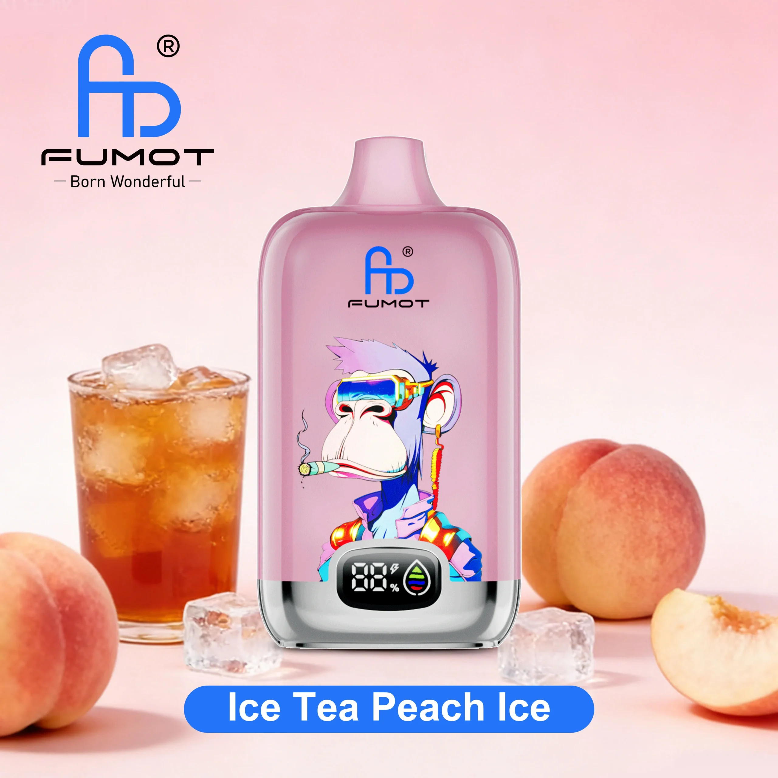 Fumot Digital Box 12000 Ice Tea Peach Ice 0mg
