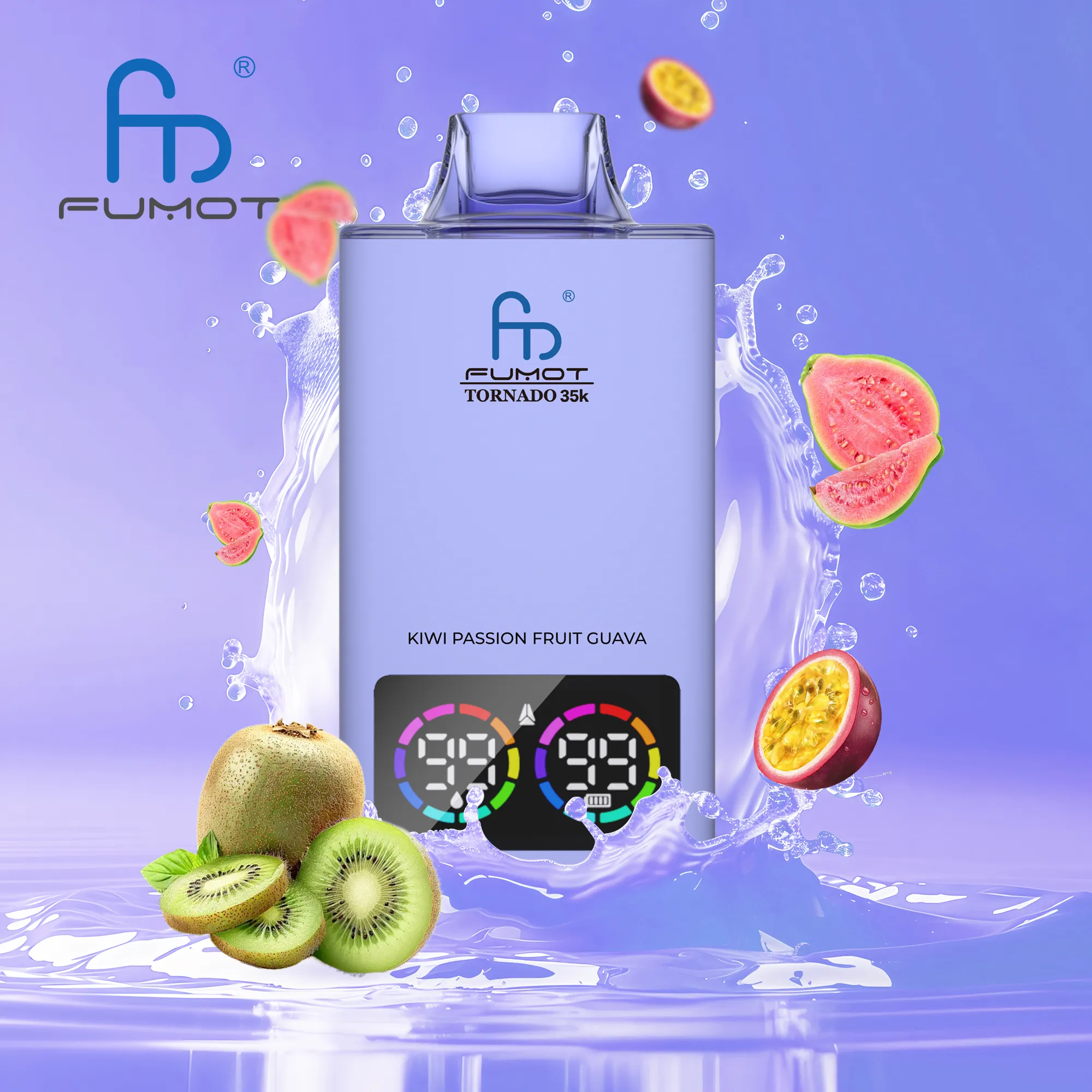Fumot Tornado 35K Kiwi Passion Fruit Guava
