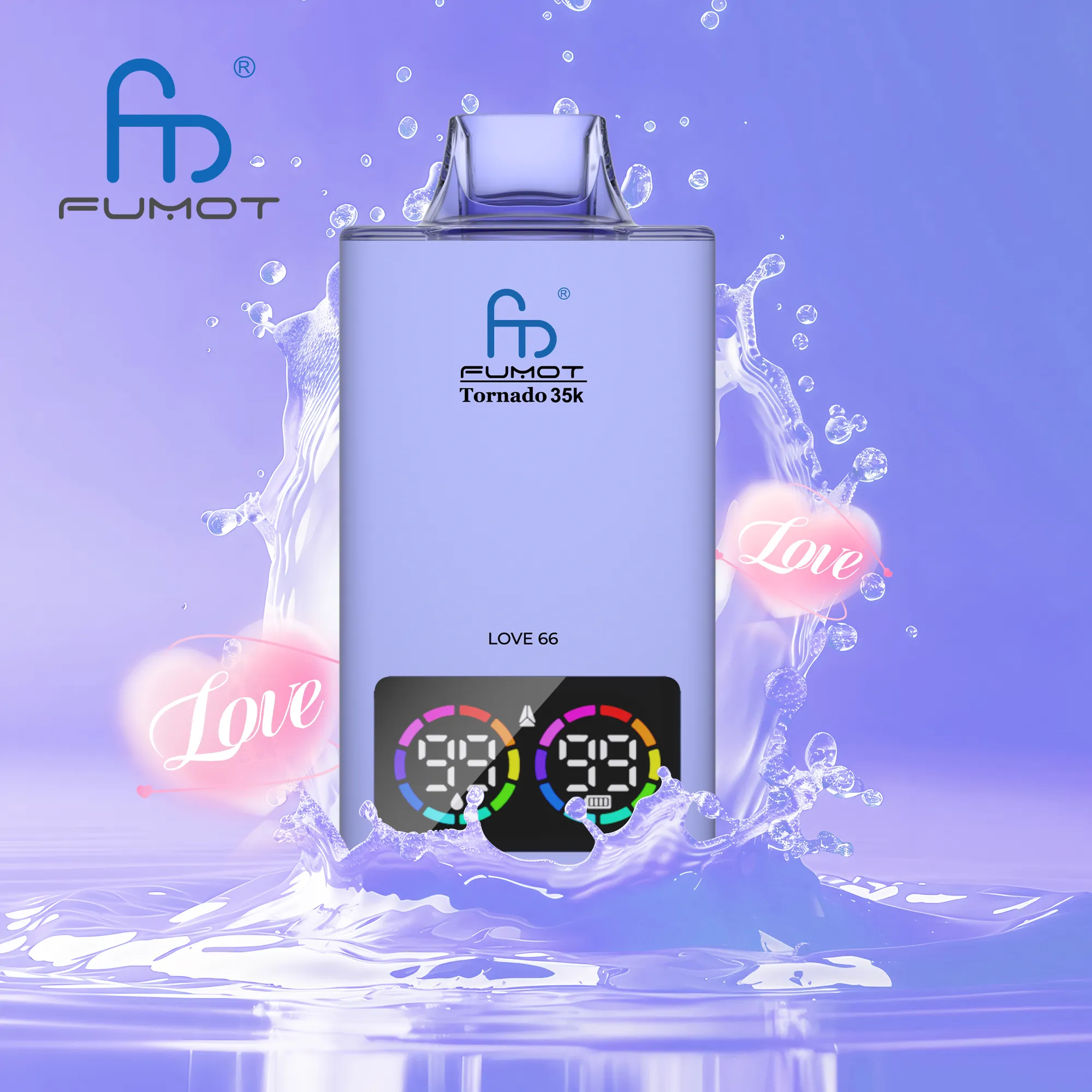 Fumot Tornado 35K Love 66(Passion fruit Watermelon Cantaloupe)