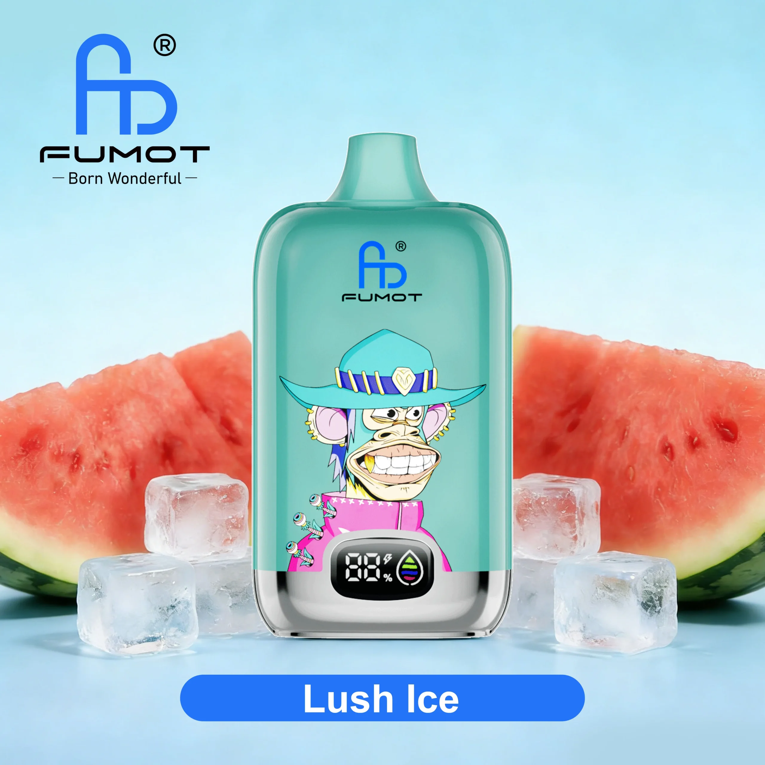 Fumot Vape Digital Box 12000 Lush Ice 20mg