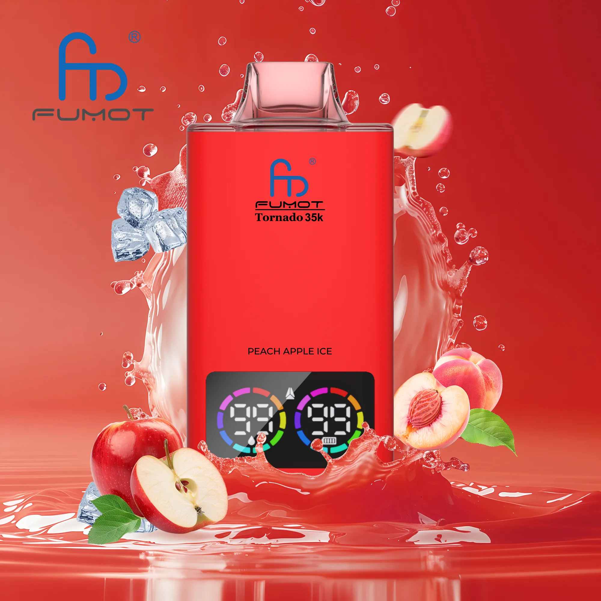 Fumot Tornado 35K Peach Apple Ice