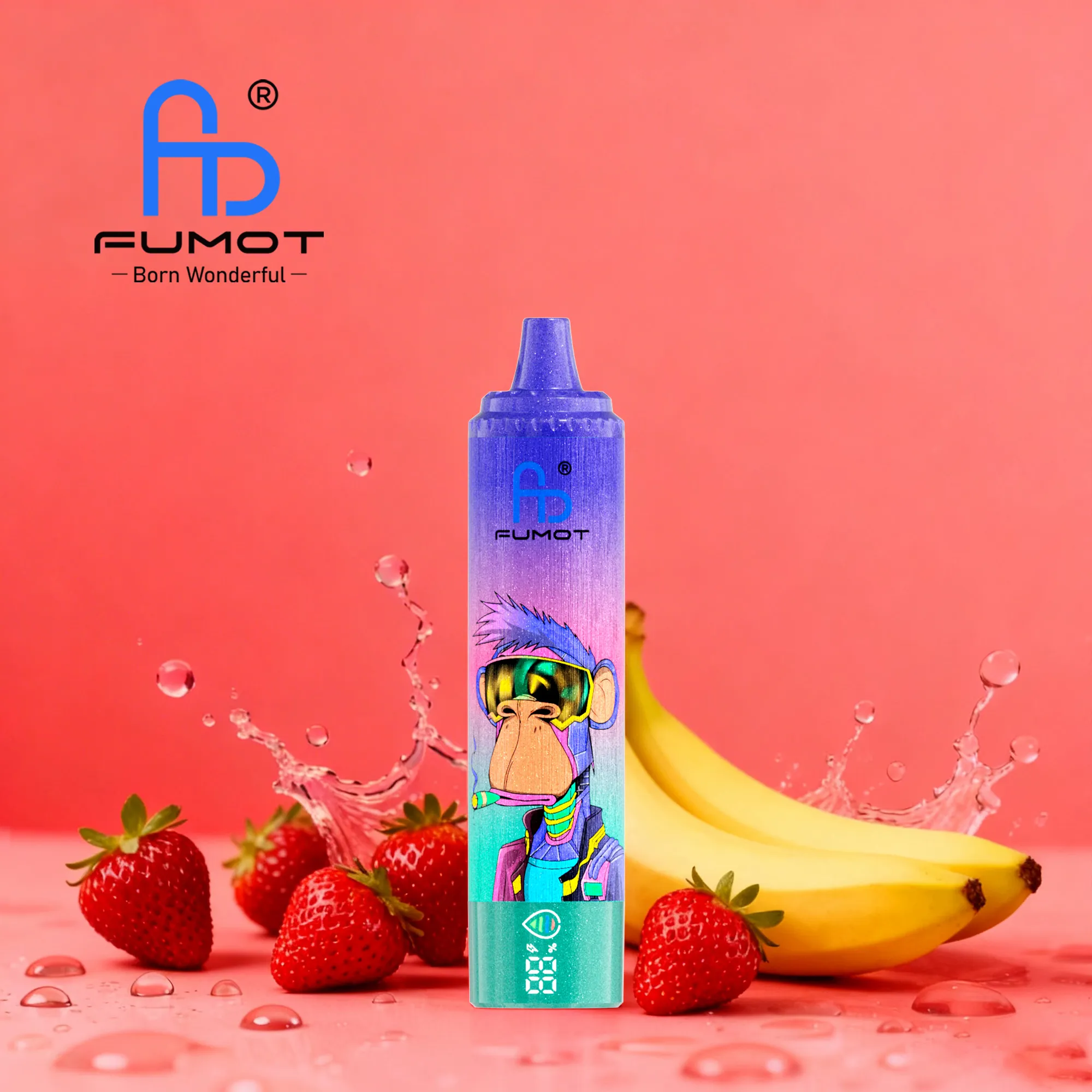 Fumot Tornado 15000 Strawberry Banana 0mg