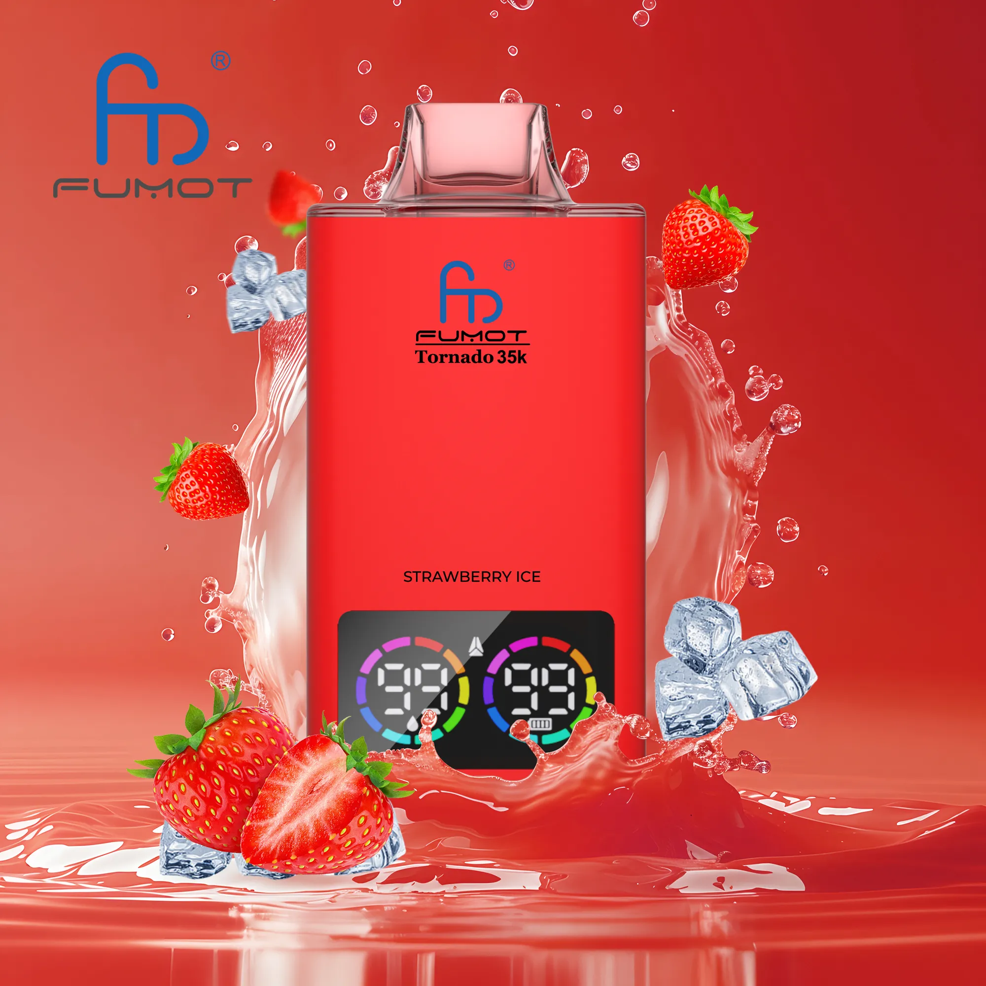 Fumot Tornado 35K Strawberry Ice