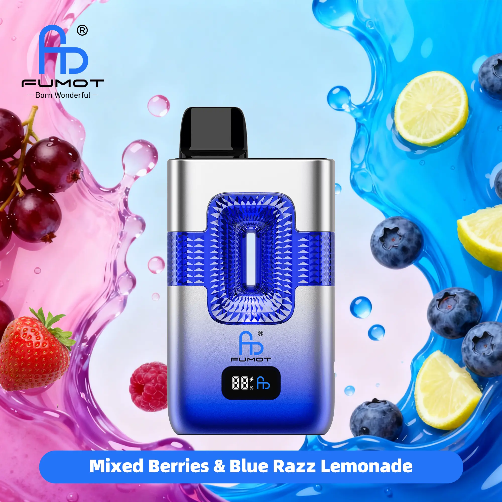 Fumot ECO 2in1 50K Mixed Berries & Blue Razz Lemonade