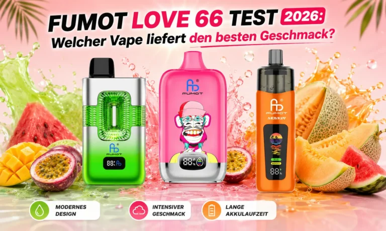 Fumot Love 66 Test 2026: Welcher Vape liefert den besten Geschmack?