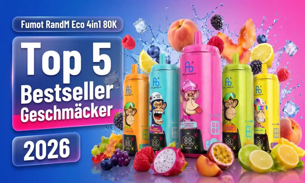 Fumot RandM Eco 4in1 80K – Top 5 Bestseller Geschmäcker 2026 