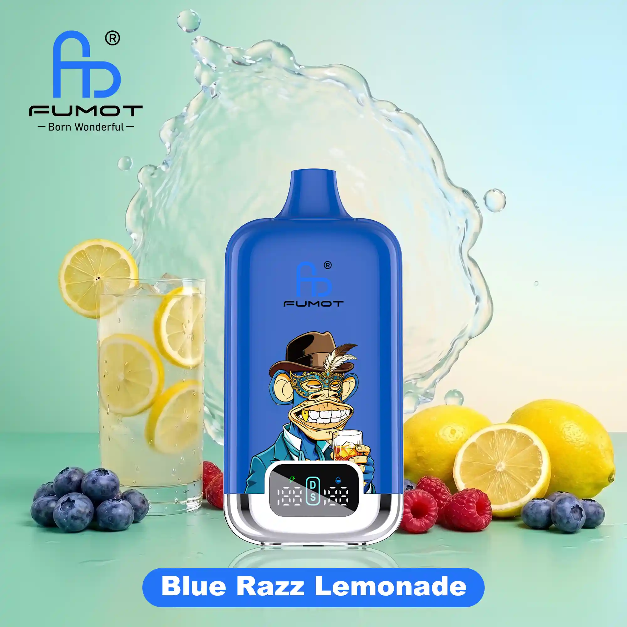 Fumot Digital Box 22000 Blue Razz Lemonade 20mg