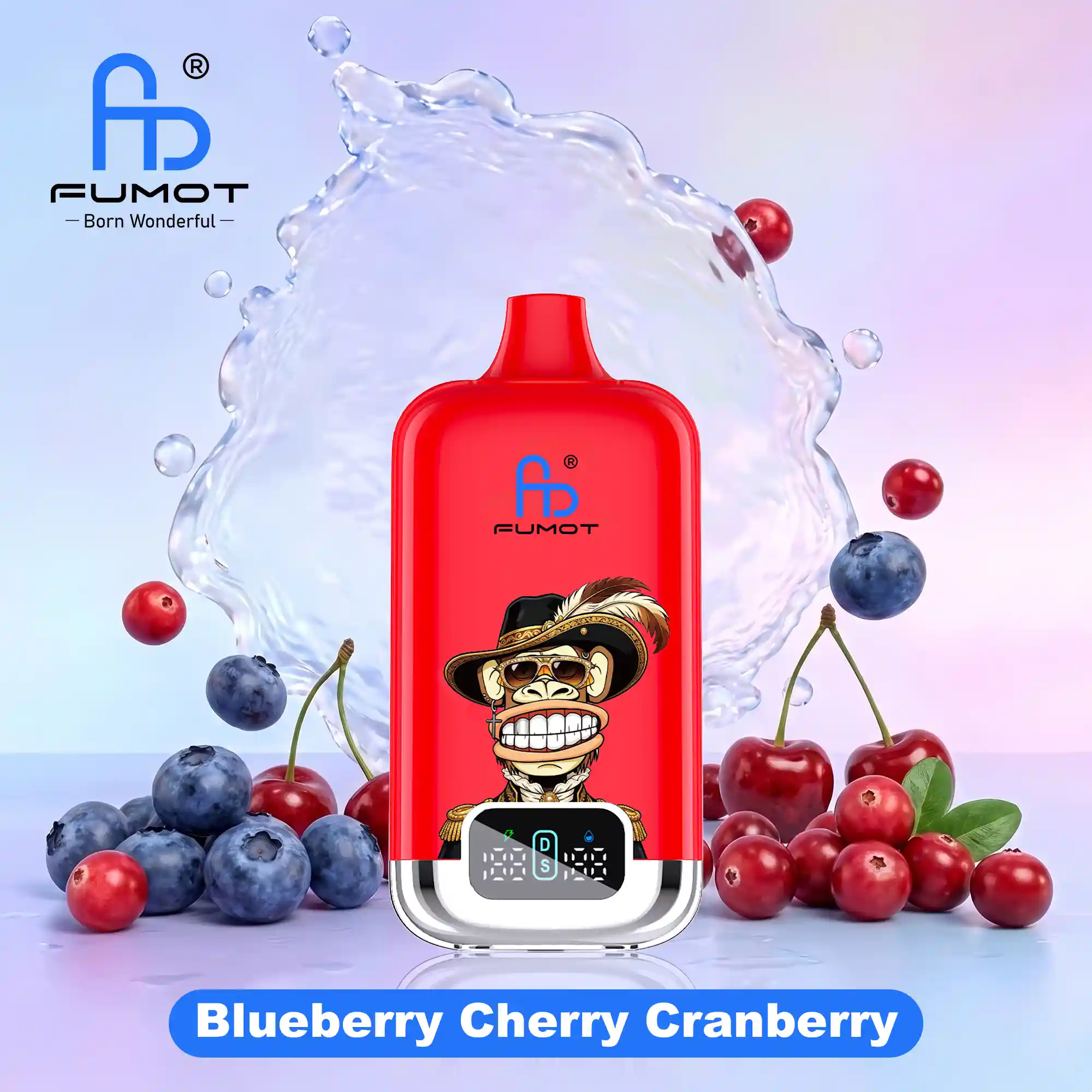 Fumot Digital Box 22000 Blueberry Cherry Cranberry 20mg